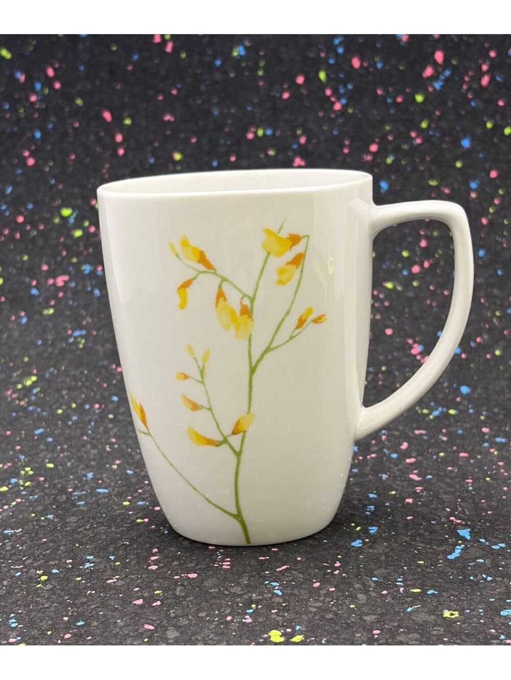 Corelle Yellow Floral Porcelain Coffee Mug